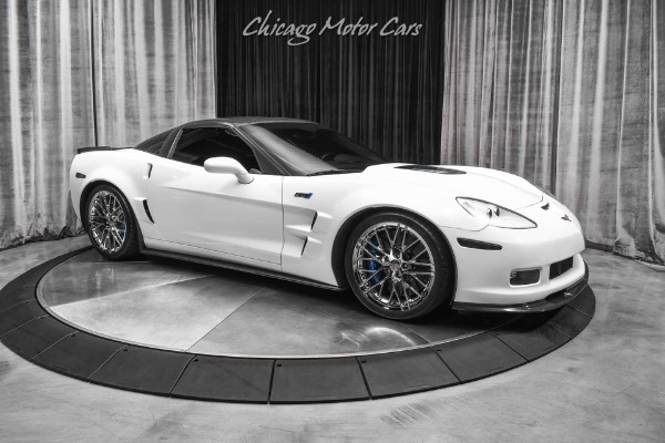 Used 2011 Chevrolet Corvette ZR1 3ZR Coupe Arctic White! ONLY 15k Miles! TASTEFUL Upgrades! 755 WHP! for sale Sold at Chicago Motor Cars in West Chicago IL 60185 6