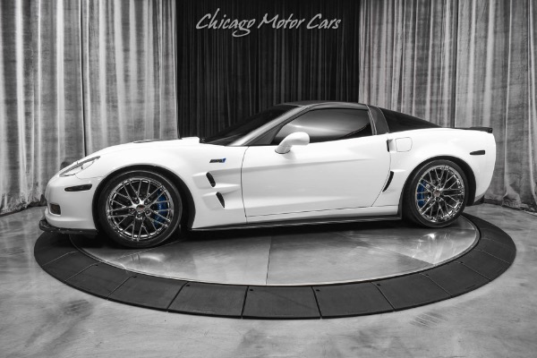 Used 2011 Chevrolet Corvette ZR1 3ZR Coupe Arctic White! ONLY 15k Miles! TASTEFUL Upgrades! 755 WHP! for sale Sold at Chicago Motor Cars in West Chicago IL 60185 1