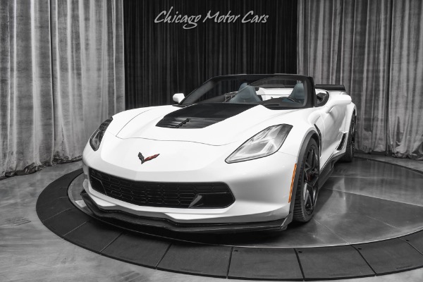 Used 2015 Chevrolet Corvette Z06 3LZ Convertible Z07 Package! MSRP $107,340+ White with Blue Interior! for sale Sold at Chicago Motor Cars in West Chicago IL 60185 2