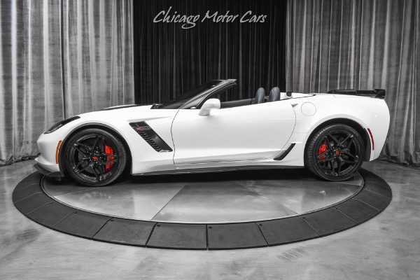 Used 2015 Chevrolet Corvette Z06 3LZ Convertible Z07 Package! MSRP $107,340+ White with Blue Interior! for sale Sold at Chicago Motor Cars in West Chicago IL 60185 1