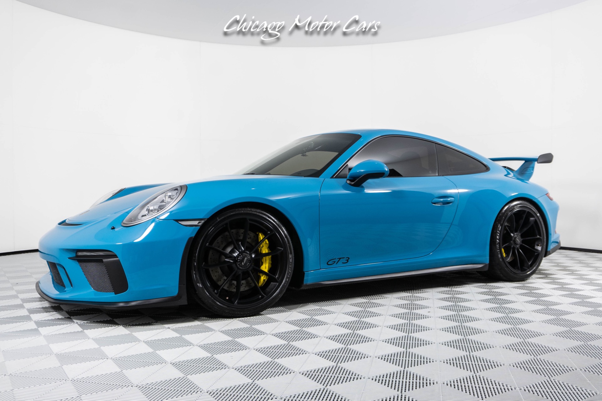 Used-2018-Porsche-911-GT3-Rare-Miami-Blue-Front-End-Lifter-Loaded