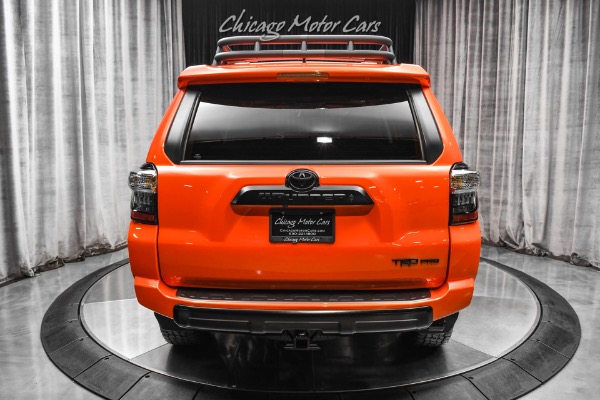 Used 2023 Toyota 4Runner TRD Pro SUV RARE Solar Orange! ONLY 11 Miles! VIRTUALLY BRAND NEW! for sale Sold at Chicago Motor Cars in West Chicago IL 60185 4