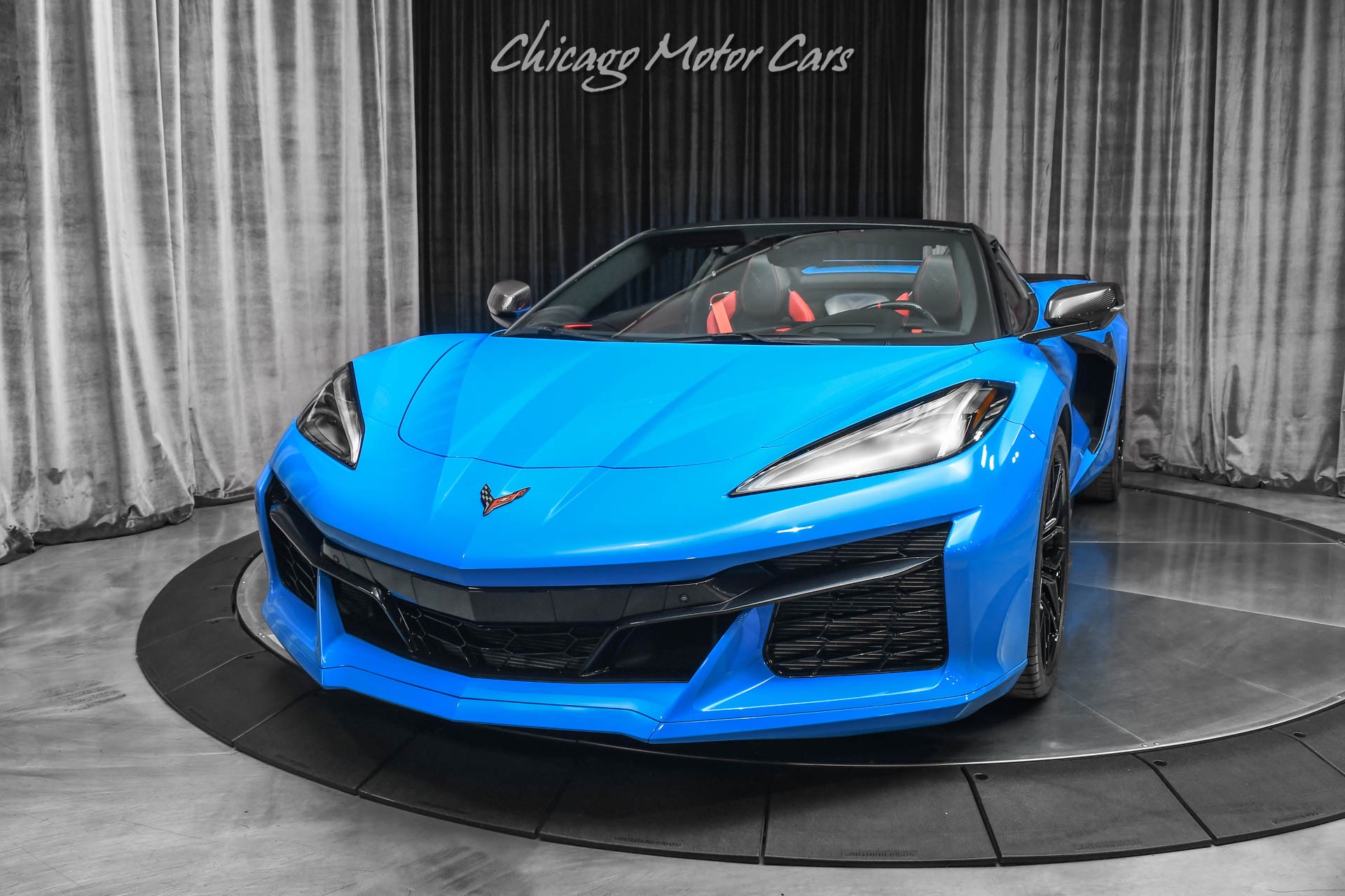 Used 2023 Chevrolet Corvette Z06 Convertible 3LZ Rapid Blue/ Red