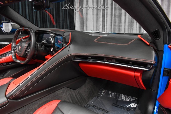 Used-2023-Chevrolet-Corvette-Z06-Convertible-3LZ-Rapid-Blue-Red-Interior-LOADED-Carbon-Fiber-Upgrades