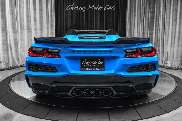 Used 2023 Chevrolet Corvette Z06 Convertible 3LZ Rapid Blue/ Red Interior LOADED Carbon Fiber Upgrades! for sale Sold at Chicago Motor Cars in West Chicago IL 60185 4