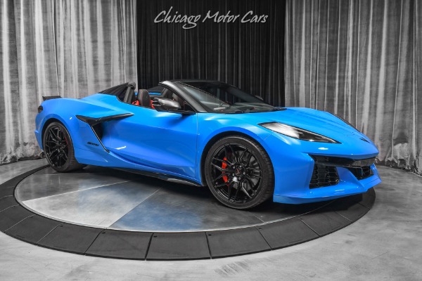 Used 2023 Chevrolet Corvette Z06 Convertible 3LZ Rapid Blue/ Red Interior LOADED Carbon Fiber Upgrades! for sale Sold at Chicago Motor Cars in West Chicago IL 60185 6