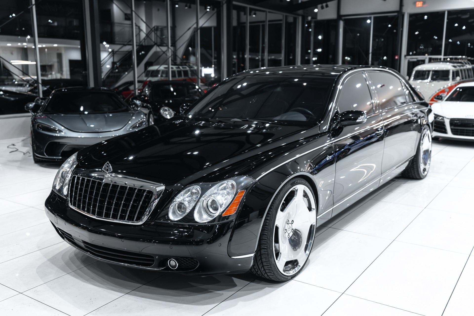 Used-2008-Maybach-62S-Sedan-Factory-Partition-RARE-Black-on-Black-Serviced-LOADED-MSRP-490k