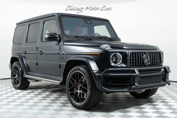 Used-2021-Mercedes-Benz-G-Class-AMG-G-63-Factory-Designo-Matte-Black-Classic-Red-Interior-Loaded