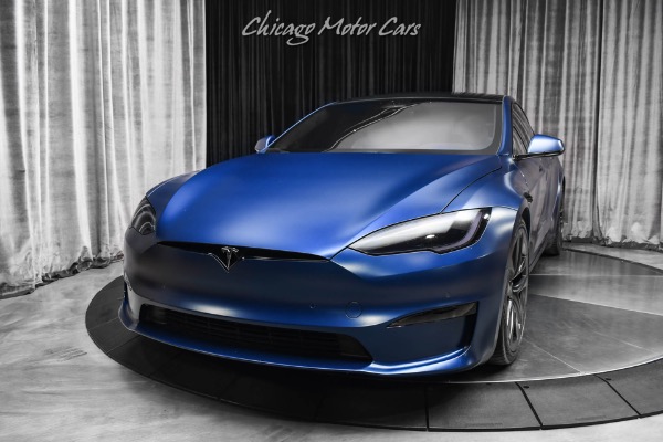 Used 2022 Tesla Model S Plaid Sedan Enhanced Autopilot! GORGEOUS Spec! FULL Stealth PPF! 1,020 HP! for sale Sold at Chicago Motor Cars in West Chicago IL 60185 2