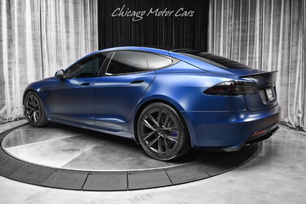 Used 2022 Tesla Model S Plaid Sedan Enhanced Autopilot! GORGEOUS Spec! FULL Stealth PPF! 1,020 HP! for sale Sold at Chicago Motor Cars in West Chicago IL 60185 3