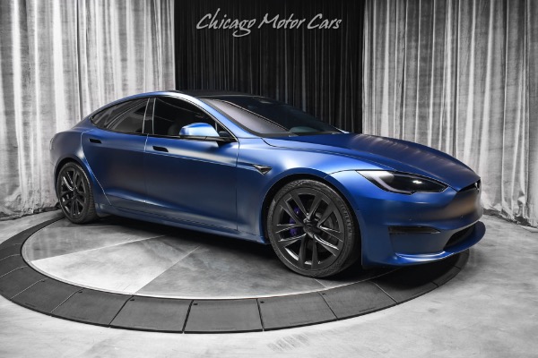 Used 2022 Tesla Model S Plaid Sedan Enhanced Autopilot! GORGEOUS Spec! FULL Stealth PPF! 1,020 HP! for sale Sold at Chicago Motor Cars in West Chicago IL 60185 6