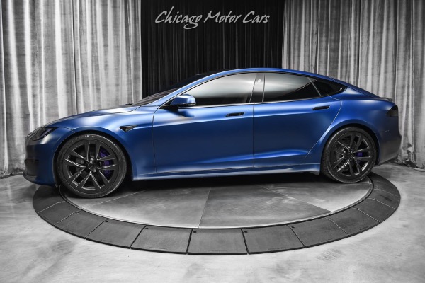 Used 2022 Tesla Model S Plaid Sedan Enhanced Autopilot! GORGEOUS Spec! FULL Stealth PPF! 1,020 HP! for sale Sold at Chicago Motor Cars in West Chicago IL 60185 1