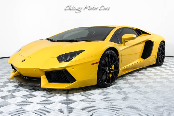 Used 2013 Lamborghini Aventador LP700-4 Coupe Only 3K Miles! Front End Lifter! Giallo Orion Pearl Yellow! for sale Sold at Chicago Motor Cars in West Chicago IL 60185 5