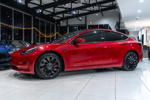 Used 2022 Tesla Model 3 Performance AWD Sedan $12K Full Self Driving PACK! ONLY 4K MILES! for sale Sold at Chicago Motor Cars in West Chicago IL 60185 2