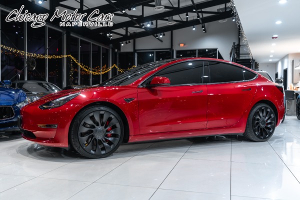 Used 2022 Tesla Model 3 Performance AWD Sedan $12K Full Self Driving PACK! ONLY 4K MILES! for sale Sold at Chicago Motor Cars in West Chicago IL 60185 1
