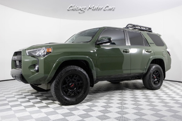 Used 2020 Toyota 4Runner TRD Pro! Rare Army Green Color Option! Power Sliding Rear Window! Loaded! for sale Sold at Chicago Motor Cars in West Chicago IL 60185 1