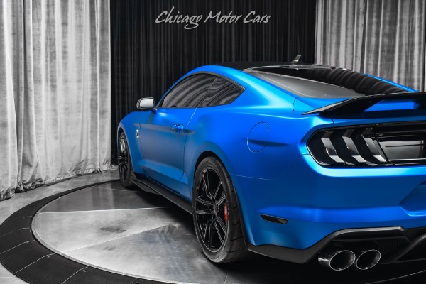 Used-2020-Ford-Mustang-Shelby-GT500-Matte-Blue-Wrap-Tech-Pkg-Carbon-Pkg