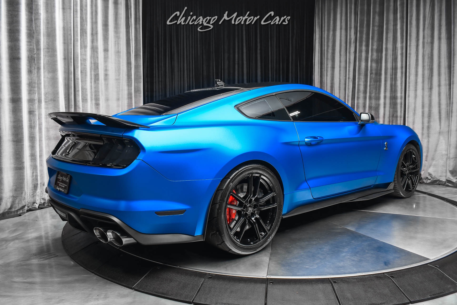 Used-2020-Ford-Mustang-Shelby-GT500-Matte-Blue-Wrap-Tech-Pkg-Carbon-Pkg
