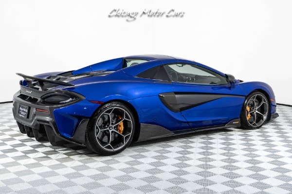 Used 2020 McLaren 600LT Spider MSO Burton Blue! Tons of Carbon Fiber! Carbon Ceramic Brakes! Loaded! for sale Sold at Chicago Motor Cars in West Chicago IL 60185 5