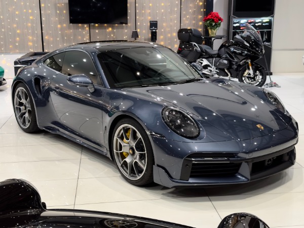 Used 2022 Porsche 911 Turbo S Coupe PTS Yachting Blue 3900 Miles HARD LOADED Aero Package! for sale Sold at Chicago Motor Cars in West Chicago IL 60185 5