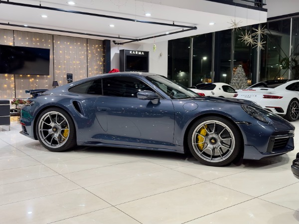 Used 2022 Porsche 911 Turbo S Coupe PTS Yachting Blue 3900 Miles HARD LOADED Aero Package! for sale Sold at Chicago Motor Cars in West Chicago IL 60185 6