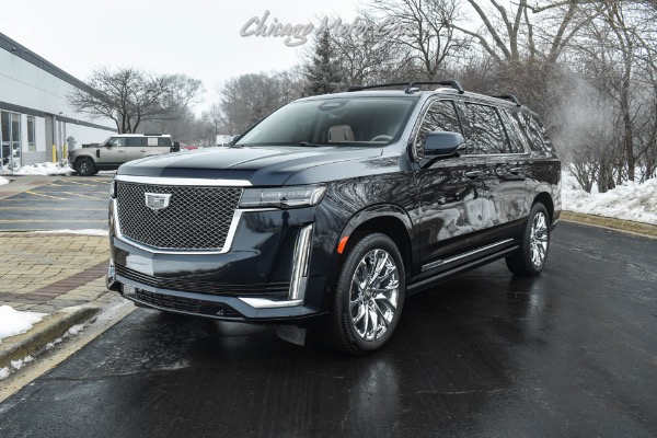 Used 2023 Cadillac Escalade ESV Premium Luxury Platinum Radiant Pack Night Vision Power Steps MSRP $124,910 for sale Sold at Chicago Motor Cars in West Chicago IL 60185 2