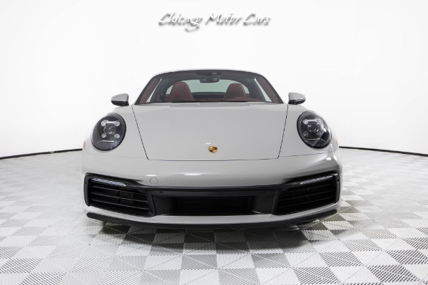 Used 2023 Porsche 911 Targa 4S Only 789 Miles! Rare Chalk Paint! Bordeaux Red Interior! Front end Lifter! for sale Sold at Chicago Motor Cars in West Chicago IL 60185 6
