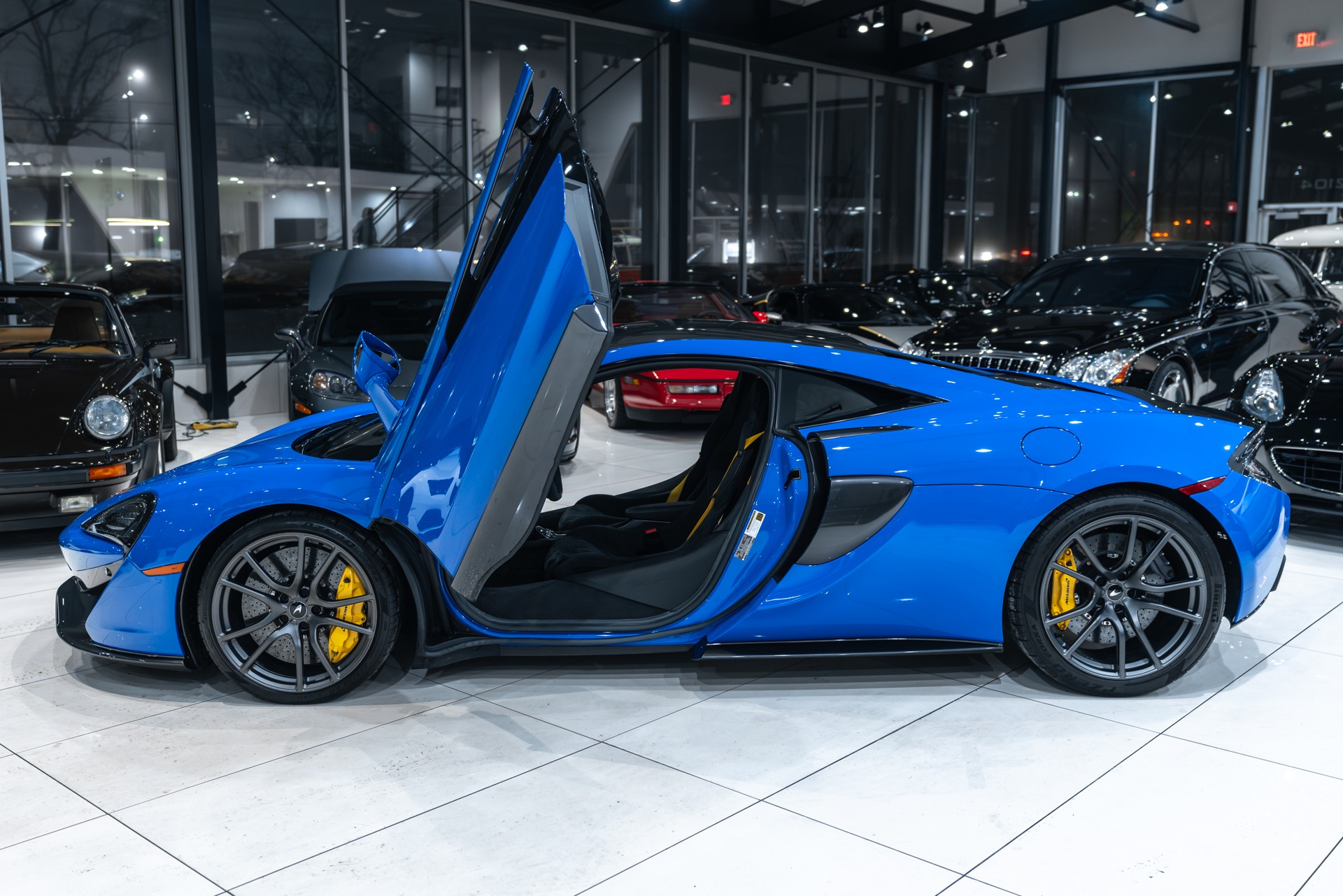 Used-2019-McLaren-570S-Coupe-ONLY-4k-Miles-Track-Pack-Front-Lift-RARE-MSO-Paris-Blue-LOADED