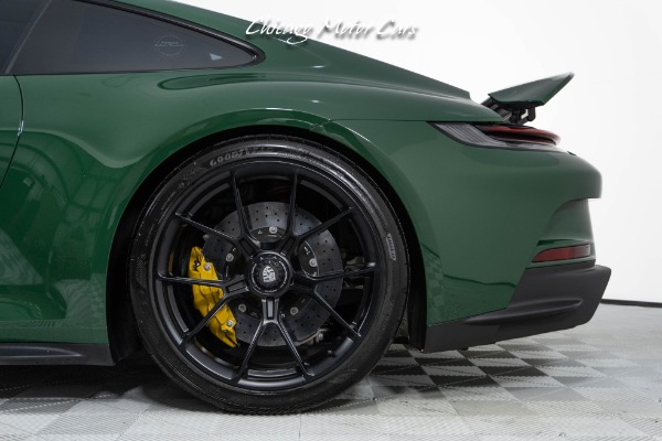 Used 2022 Porsche 911 GT3 Touring 6-Speed Manual! PTS British Racing Green! Houndstooth Seats! Only 4K Miles! for sale Sold at Chicago Motor Cars in West Chicago IL 60185 4