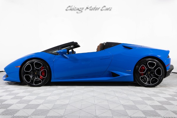 Used 2016 Lamborghini Huracan LP610-4 Spyder! Ad Personam Blu Lemans! Front End PPF! Front End Lifter! Loaded! for sale Sold at Chicago Motor Cars in West Chicago IL 60185 2