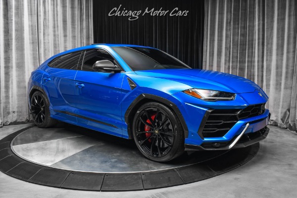 Used 2022 Lamborghini Urus SUV RARE Spec! Blue Interior B&O 3D Audio Massage Seats Carbon Upgrades for sale Sold at Chicago Motor Cars in West Chicago IL 60185 6