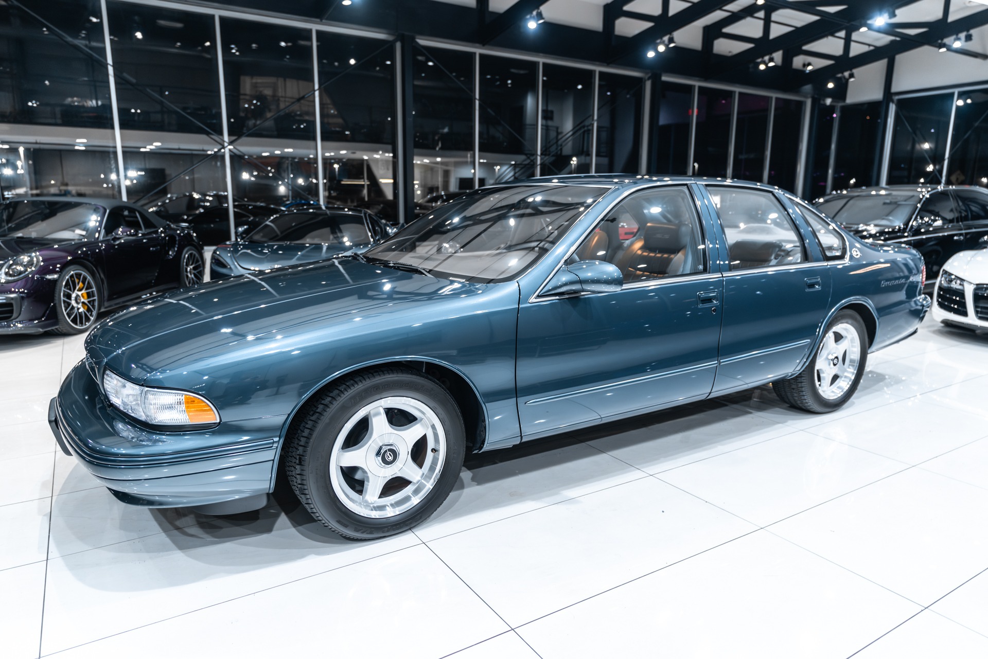 Used-1996-Chevrolet-Impala-SS-Only-5k-Miles-Collector-Condition-Very-Rare-Dark-Green-Gray-Metallic