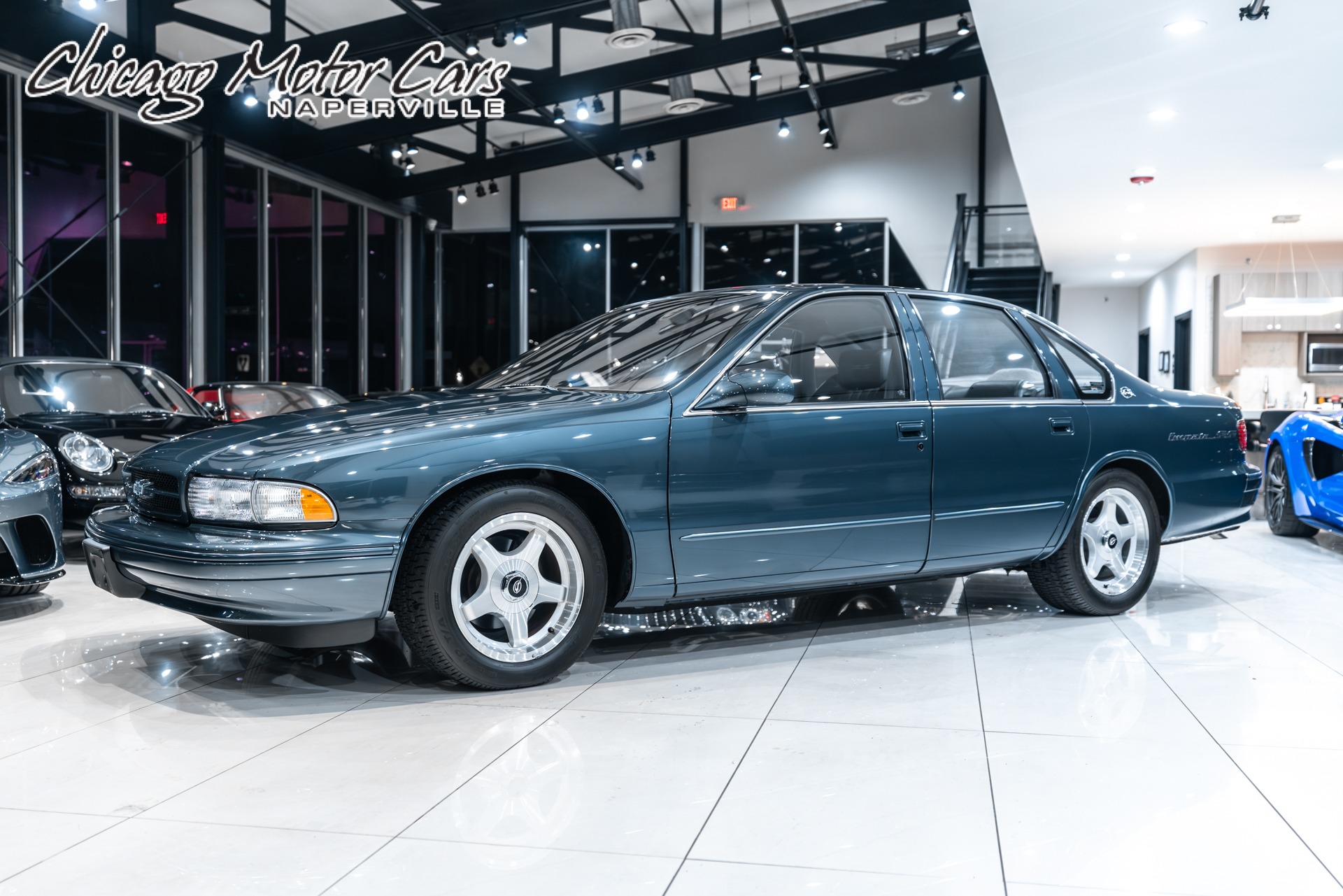 Used-1996-Chevrolet-Impala-SS-Only-5k-Miles-Collector-Condition-Very-Rare-Dark-Green-Gray-Metallic
