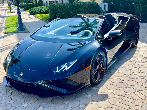 Used 2021 Lamborghini Huracan EVO 610-2 Spyder Only 1k Miles! Front Lift! Carbon Sport Seats! Pristine! for sale Sold at Chicago Motor Cars in West Chicago IL 60185 2