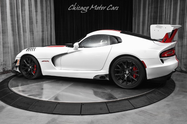 Used 2016 Dodge Viper ACR Extreme Aero Pkg Coupe Black & Red Painted Stripes ONLY 13k Miles for sale $459,500 at Chicago Motor Cars in West Chicago IL 60185 3