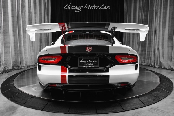 Used 2016 Dodge Viper ACR Extreme Aero Pkg Coupe Black & Red Painted Stripes ONLY 13k Miles for sale $459,500 at Chicago Motor Cars in West Chicago IL 60185 4