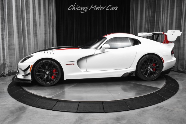 Used 2016 Dodge Viper ACR Extreme Aero Pkg Coupe Black & Red Painted Stripes ONLY 13k Miles for sale $459,500 at Chicago Motor Cars in West Chicago IL 60185 1