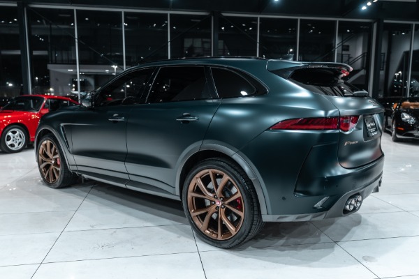 Used 2020 Jaguar F-PACE SVR SUV RARE Satin British Racing Green! Carbon Trim! Supercharged V8! for sale Sold at Chicago Motor Cars in West Chicago IL 60185 3