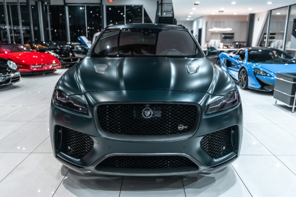Used 2020 Jaguar F-PACE SVR SUV RARE Satin British Racing Green! Carbon Trim! Supercharged V8! for sale Sold at Chicago Motor Cars in West Chicago IL 60185 6