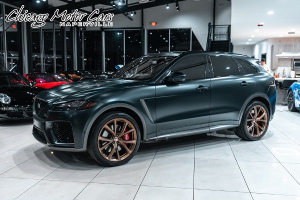 Used 2020 Jaguar F-PACE SVR SUV RARE Satin British Racing Green! Carbon Trim! Supercharged V8! for sale Sold at Chicago Motor Cars in West Chicago IL 60185 1