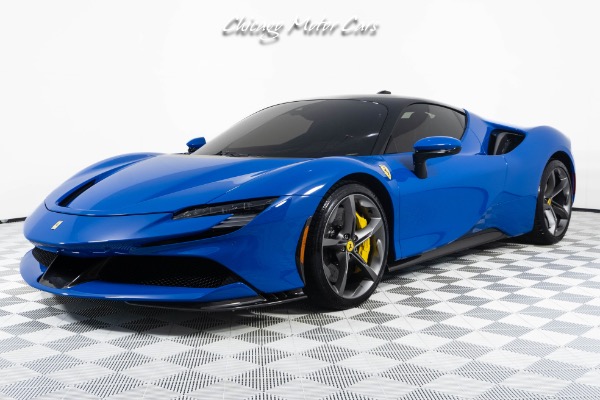 Used 2023 Ferrari SF90 Stradale Huge $683k+ MSRP! Only 1K Miles! Rare Azzurro Dino Paint! Loaded W/ Carbon for sale Sold at Chicago Motor Cars in West Chicago IL 60185 5