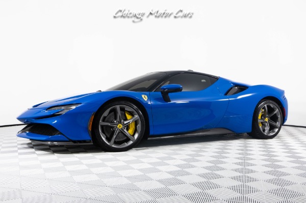 Used 2023 Ferrari SF90 Stradale Huge $683k+ MSRP! Only 1K Miles! Rare Azzurro Dino Paint! Loaded W/ Carbon for sale Sold at Chicago Motor Cars in West Chicago IL 60185 1