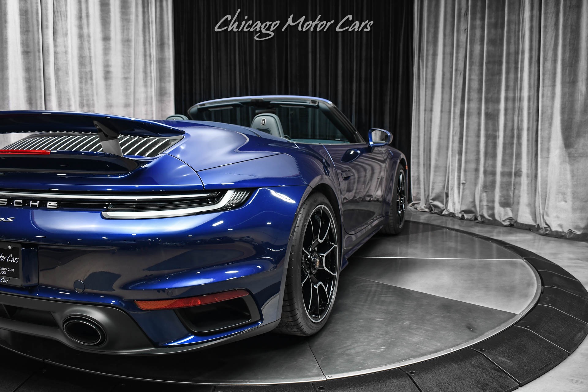 Used-2022-Porsche-911-Turbo-S-Cabriolet-Only-1900-Miles-MSRP-281k-HARD-LOADED-Gentian-Blue-Metallic