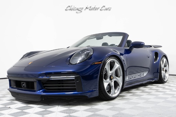 Used 2022 Porsche 911 Turbo S Cabriolet! Full PPF! HRE Wheels! MSRP $281k+ LOADED Gentian Blue Metallic! for sale Sold at Chicago Motor Cars in West Chicago IL 60185 6