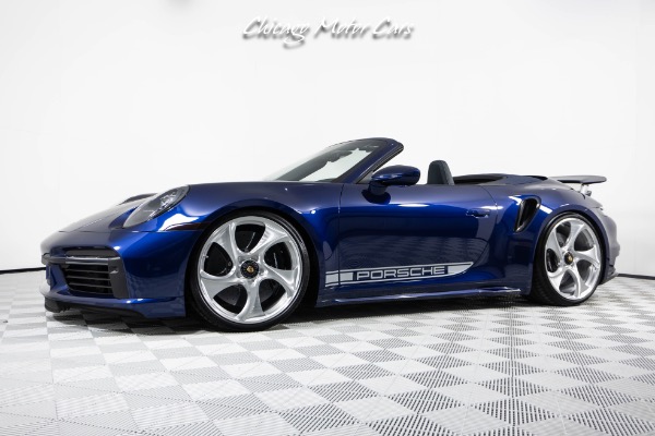 Used 2022 Porsche 911 Turbo S Cabriolet! Full PPF! HRE Wheels! MSRP $281k+ LOADED Gentian Blue Metallic! for sale Sold at Chicago Motor Cars in West Chicago IL 60185 1