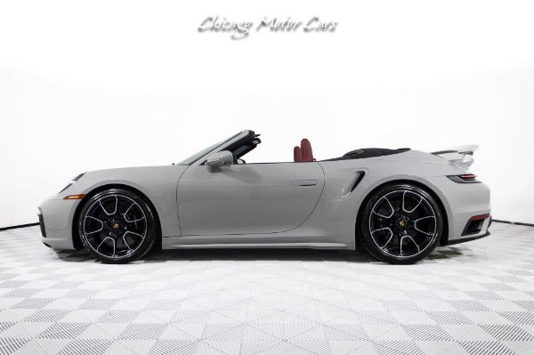 Used 2024 Porsche 911 Turbo S Cabriolet Only 55 Miles! Chalk Over Bordeaux Red! Sport Exhaust! Front End Lifter! for sale Sold at Chicago Motor Cars in West Chicago IL 60185 2