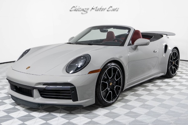 Used 2024 Porsche 911 Turbo S Cabriolet Only 55 Miles! Chalk Over Bordeaux Red! Sport Exhaust! Front End Lifter! for sale Sold at Chicago Motor Cars in West Chicago IL 60185 6
