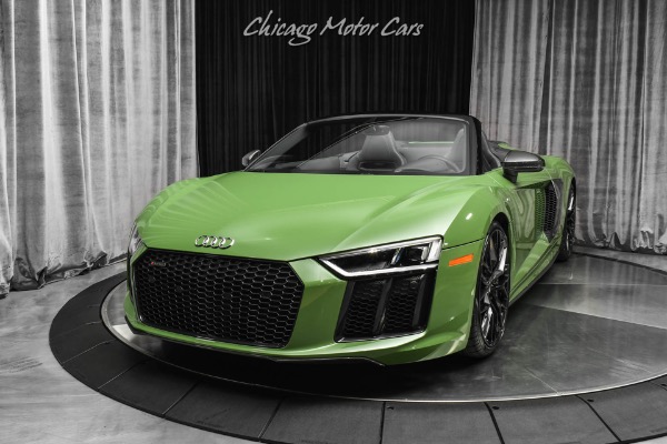 Used 2018 Audi R8 5.2 Quattro V10 Plus Spyder Audi Exclusive Olive Green Rare Spec! Low Miles for sale Sold at Chicago Motor Cars in West Chicago IL 60185 2