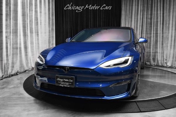 Used 2021 Tesla Model S Plaid Full Self Driving Capability 21 Inch Arachnid Wheels Yoke Steering for sale Sold at Chicago Motor Cars in West Chicago IL 60185 2