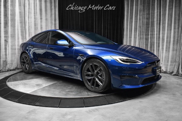 Used 2021 Tesla Model S Plaid Full Self Driving Capability 21 Inch Arachnid Wheels Yoke Steering for sale Sold at Chicago Motor Cars in West Chicago IL 60185 6